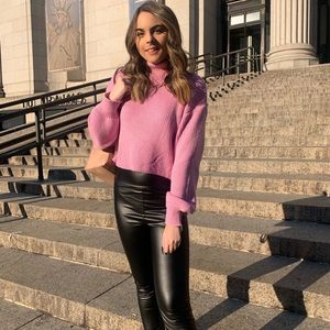 Revolve Superdown Fuchsia Turtleneck